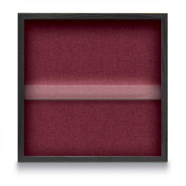 Outdoor Enclosed Combo Board, 48"x36", Satin Frame/Blue & Black